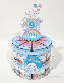 TORTA finta di compleanno scatoline