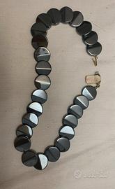 Collana donna in ematite vintage anni 70