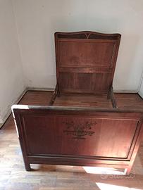 letto vintage legno