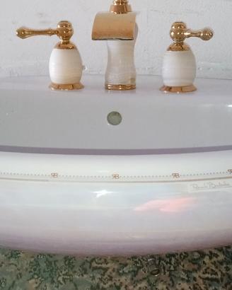 lavabo colonna e rubinetteria Vintage