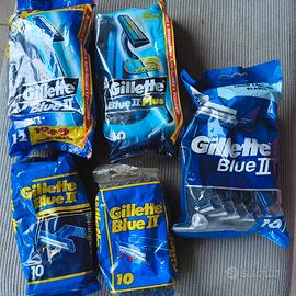 set n. 5 confezioni Gillette Blue II rasoi da barb