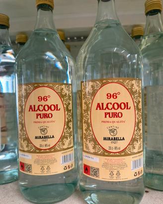 Alcool  puro 96* 2 litri Mirabella