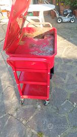 vasca lavapezzi carrello portautensili