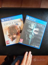 2 videogiochi PS4 - Little Hope e Dishonored 2