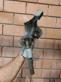 manubrio piaggio vespa px vernice originale grigio