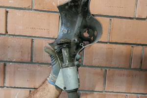 manubrio piaggio vespa px vernice originale grigio