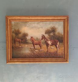 Dipinto Olio su Tela Paesaggio 