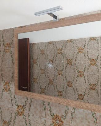 Set Mobili Bagno: Colonna contenitore + Specchiera
