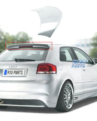 SPOILER TETTO AUDI A3 8P 3P 03-08