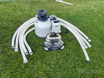 Pompa filtro intex e clorinatore