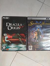 Dracula origins è Sherlock holmes,per pc.
