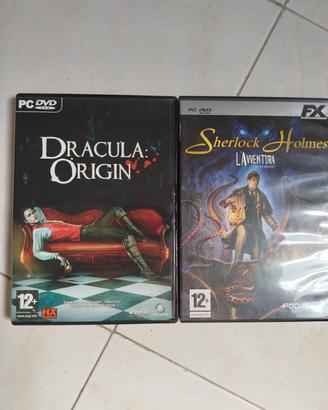 Dracula origins è Sherlock holmes,per pc.