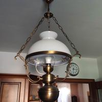 Lampadario Lanterna Liberty in ottone