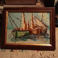 Quadro di Mario Stasi, timbro e firma sul retro