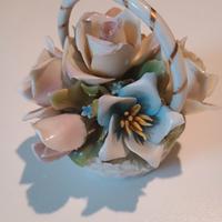 Cestino fiori Capodimonte 