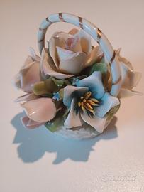 Cestino fiori Capodimonte 