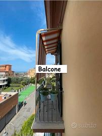 Ostia levante bilocale con 2 balconcini