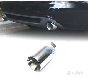 TERMINALE SCARICO TONDO 100 MM IN ACCIAIO INOX