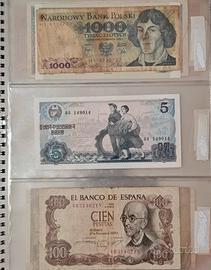 album banconote mondo miste - 24 pezzi - vari FDS 