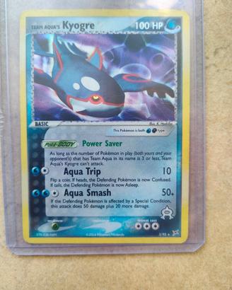 Pokemon Team Aqua's Kyogre 3/95 Holo  ENG