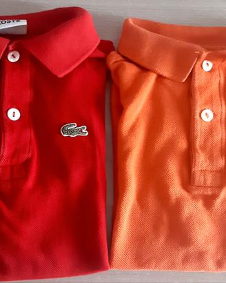 LOTTO 2 MAGLIE ESTIVE POLO LACOSTE 6 ANNI
