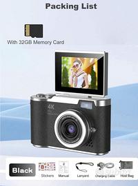 Fotocamera Digitale 48 MP – Schermo Rotante 2,4″