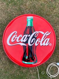 Insegna coca cola vintage luminosa 82 cm