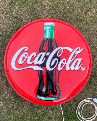 Insegna coca cola vintage luminosa 82 cm