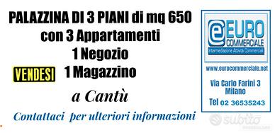 315/25 a Cantù PALAZZINA di 3 piani di mq 650