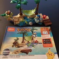 Pokemon Mega Construx Piplup vs Turtwig