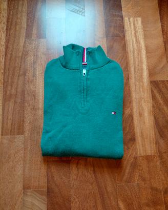 maglione con zip a 1/4 cotone, taglia M
