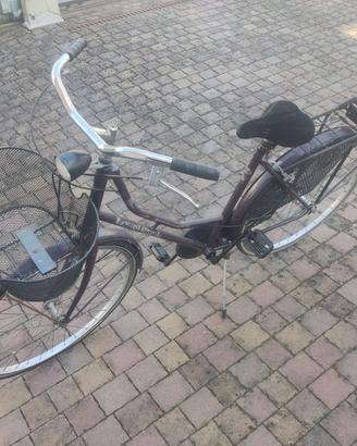 bicicletta donna viola