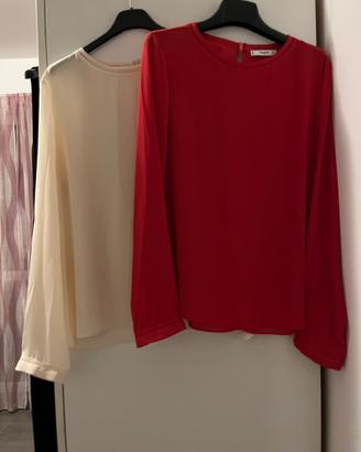 N.2 bluse maniche lunghe Mango 