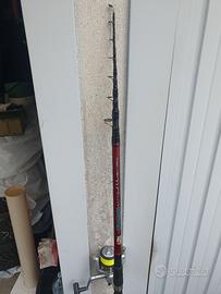 canna surf casting completa di mulinello Daiwa