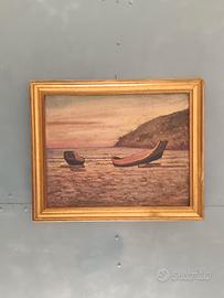 Alberto Del piano dipinto olio su tela 