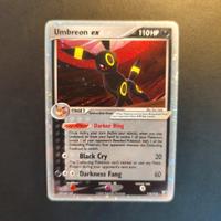  carta pokemon umbreon ex 112/115 swirl inglese nm