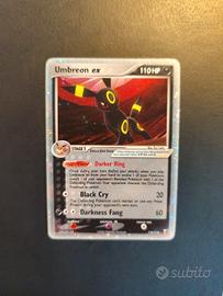  carta pokemon umbreon ex 112/115 swirl inglese nm