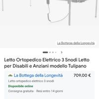 Nuovo letto ospedaliera elletrico da degenza anz