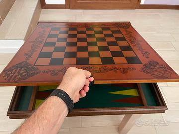 Scacchiera 62x62 cm legno massello
