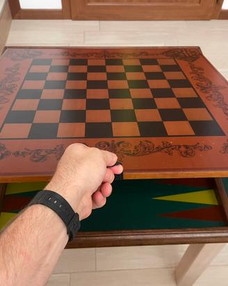 Scacchiera 62x62 cm legno massello