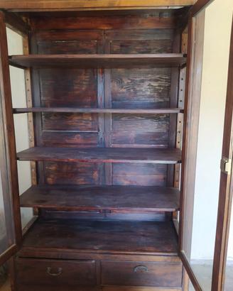 ANTICA VETRINA LIBRERIA XIX SECOLO. 