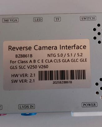 Interfaccia Mercedes per retrocamera non originale