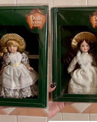 2 bambole porcellana Dolls’ House Collection