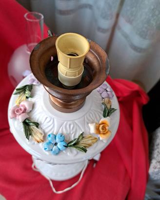 Capodimonte, lampada da tavolo