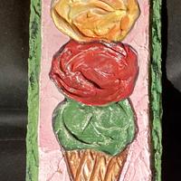 Quadro Gelato Bassorilievo Pittrice K.GODLEWSKA