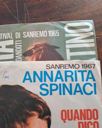 Vinili 45 giri canzoni Festival di Sanremo 