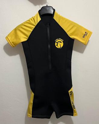 muta giallo-nera Cressi bambino 5-6 anni usata