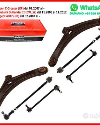 8 Bracci Anteriori Rinforzati Peugeot 4007 Citroen