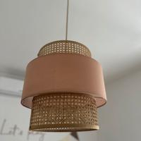Lampada a sospensione Sklum rattan e nude