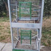 Voliera gabbia per uccelli zincata 